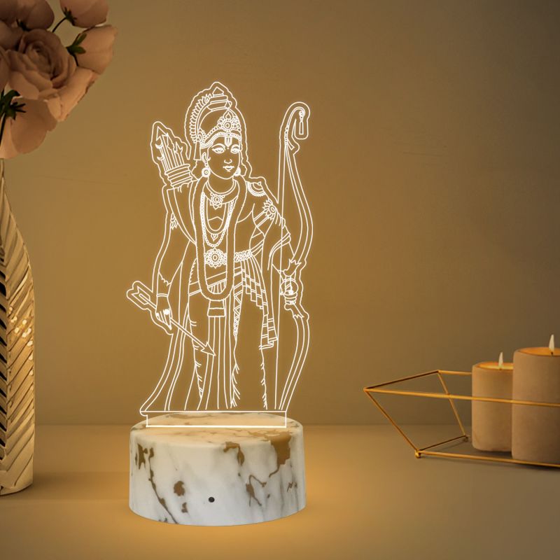 Lord Ram Ji Design Night Lamp